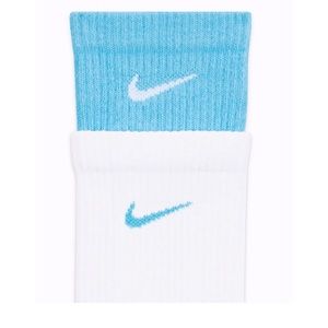 NWT Nike Everyday Plus Cushioned Training Crew Socks Layered Double Cuff -1 PAIR